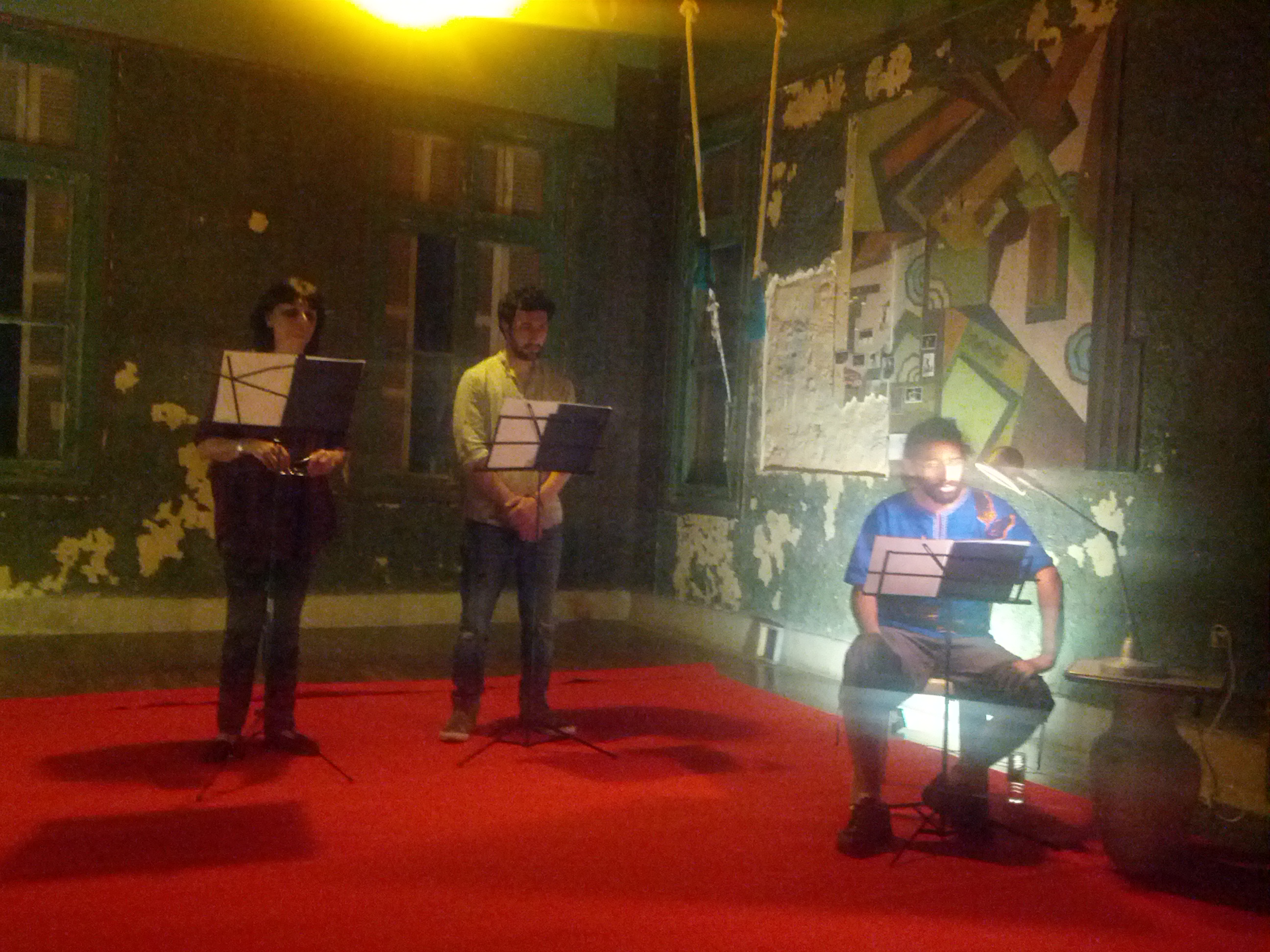 قراءات مسرحية ل"قبل العشاء" في مانشن، بيروت، 2014